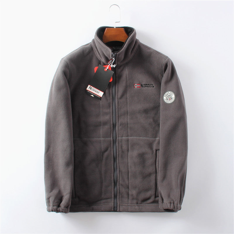 Mens Double-sided Polar Fleece Jacket
