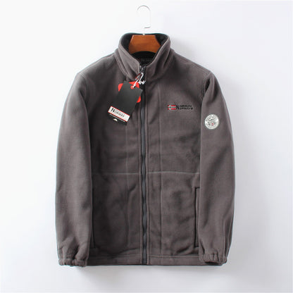 Mens Double-sided Polar Fleece Jacket