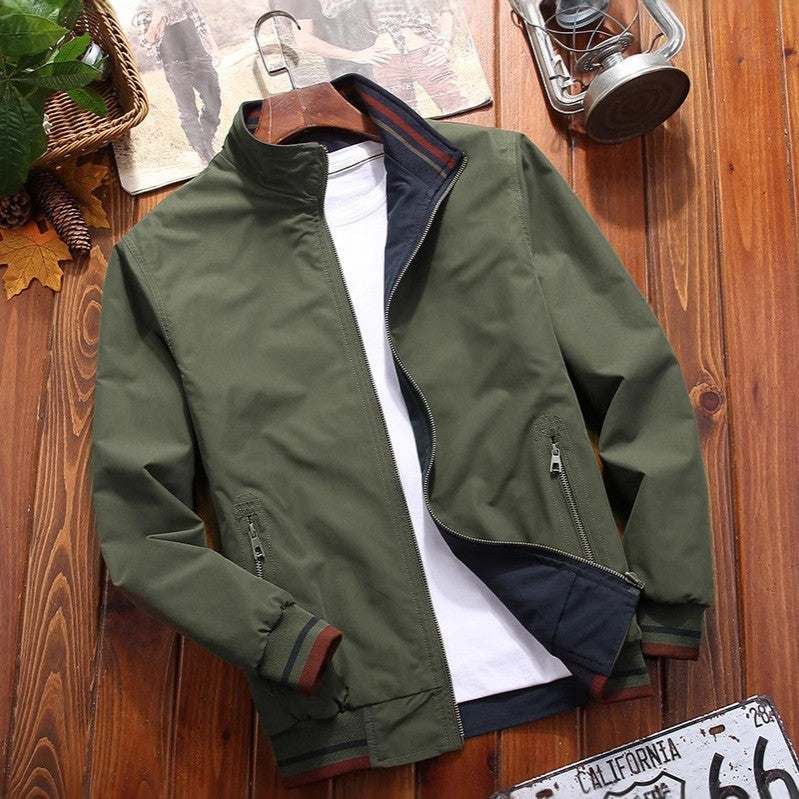 Mens Double-sided Stand Collar