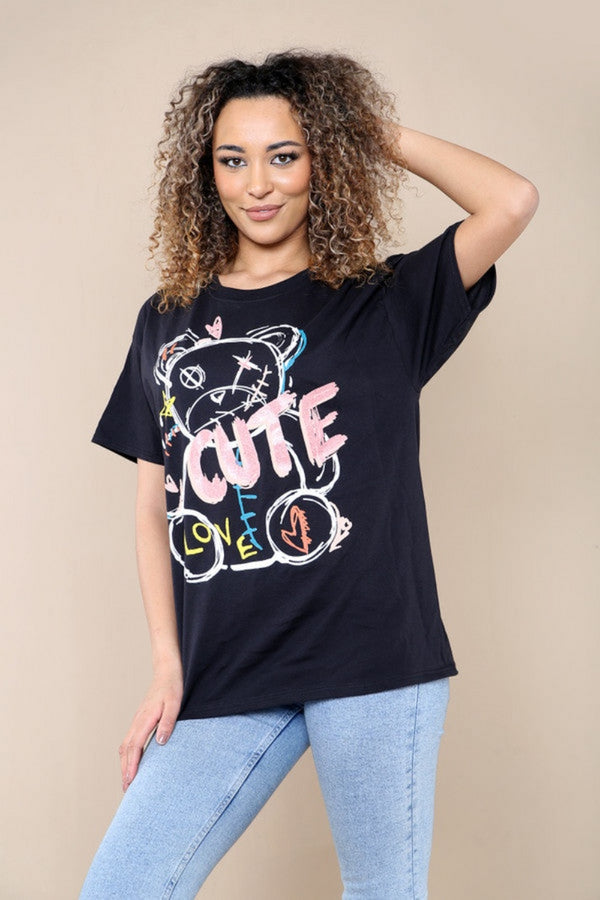 Womens Printed Short Sleeves T Shirts