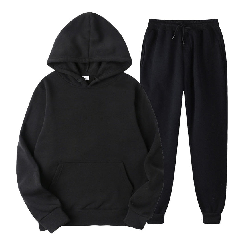 Men's Hooded Tracksuit Set - Hoodie & Sweatpants