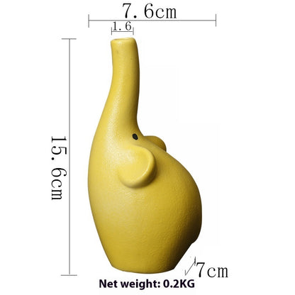 Cartoon Ceramic Vase For Dried Flowers Creative Holder
