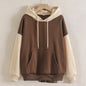 Women's Loose Patchwork Hoodies
