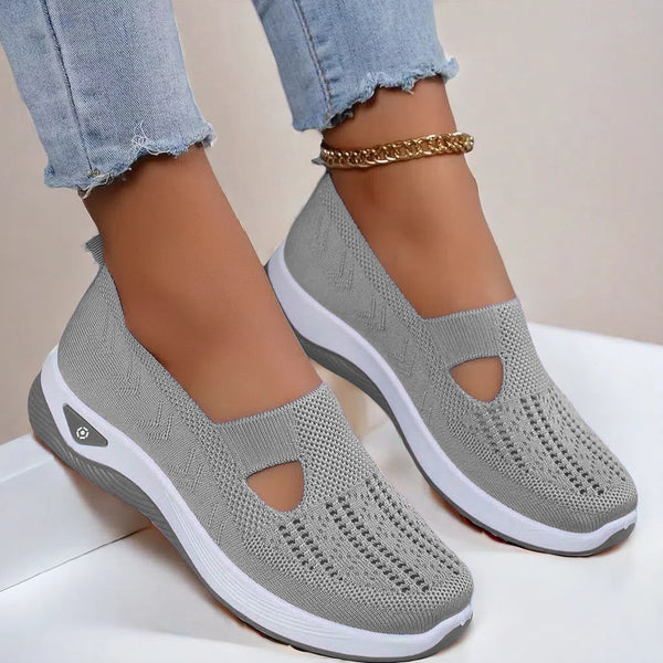Chaussures Plates en Maille, Tendance, Respirantes, Antidérapantes, à Semelle Souple, Décontractées pour Femmes