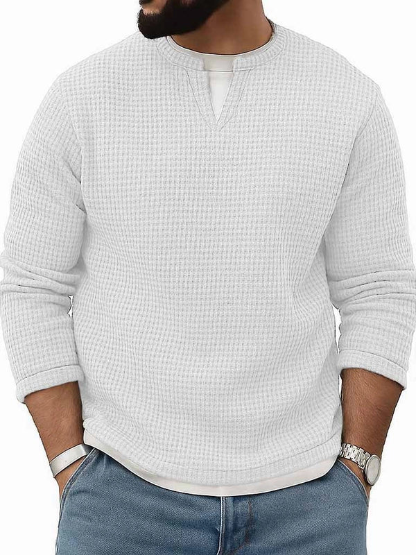 Crew-Neck Long-Sleeve Top
