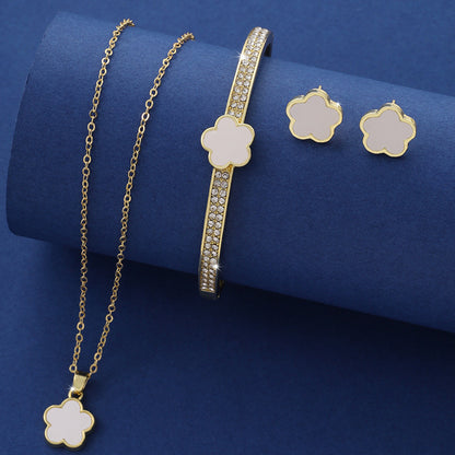 Five Petal Flower Three-piece Set