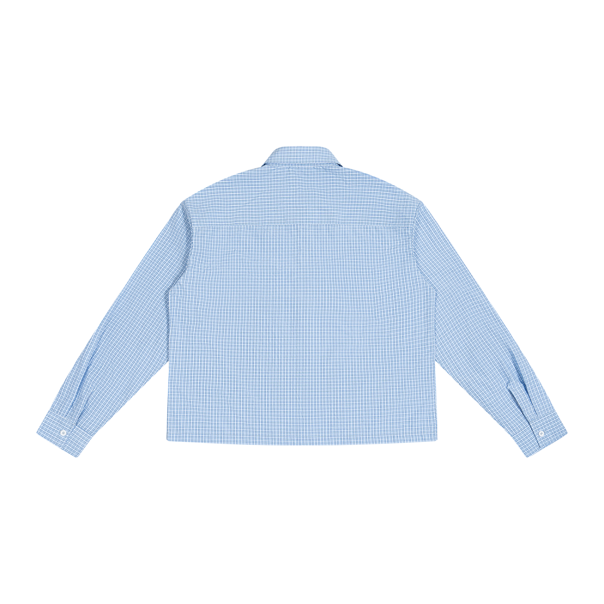 Unisex Boxy Plaid Long Sleeve Shirt