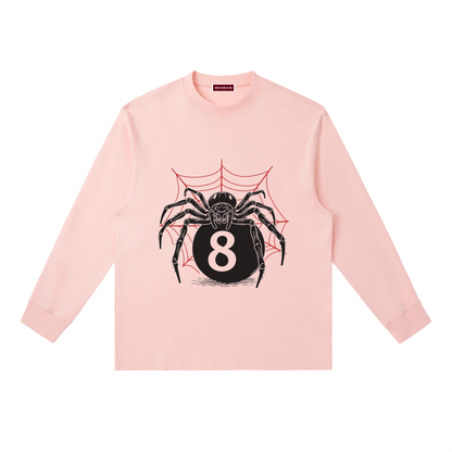 Crewneck Long-Sleeve T-Shirt | Spider Eight 280GSM