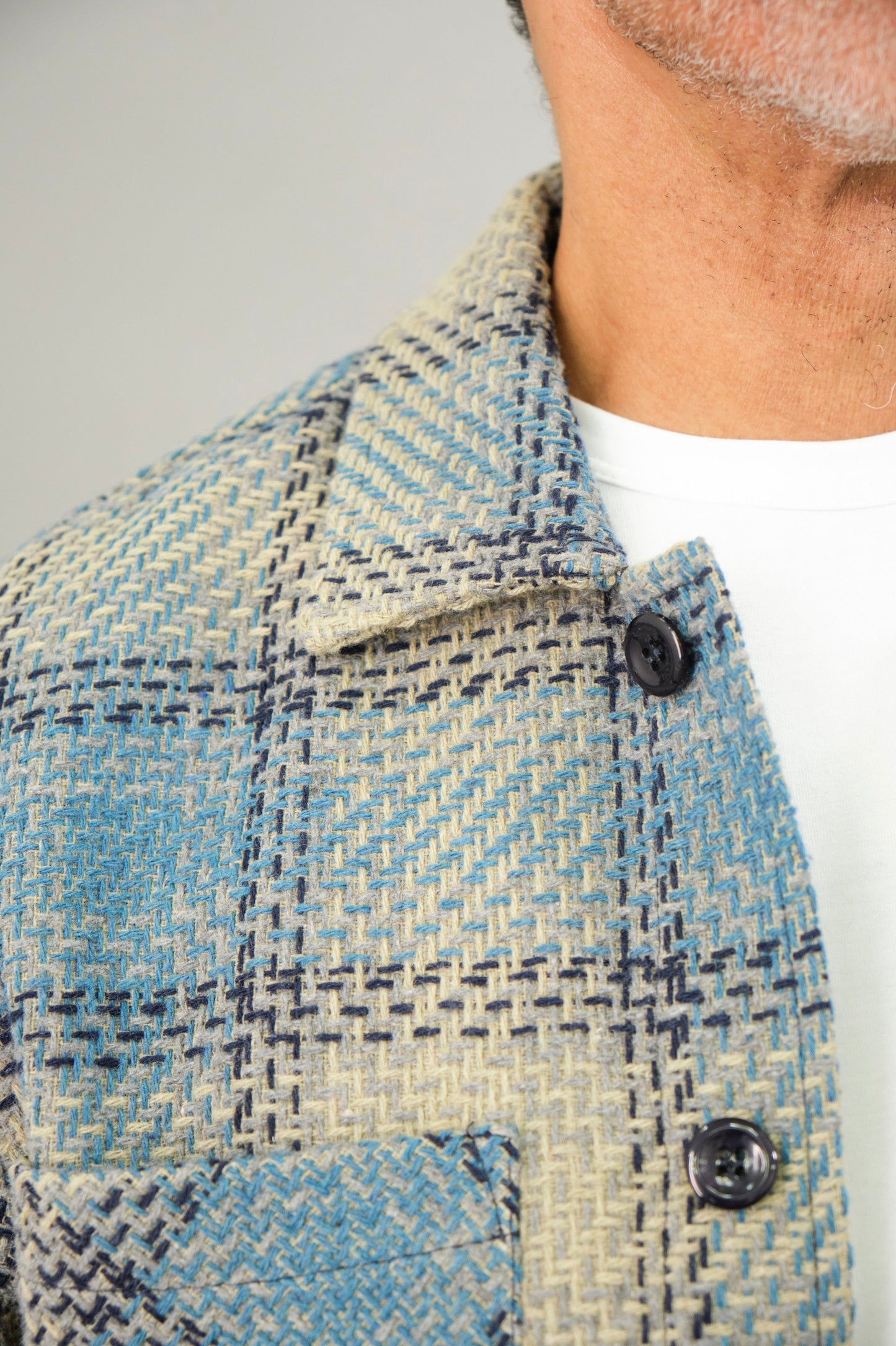 Bart Overshirt - Silver Navy