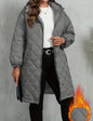 Womens Hooded Zipper Cotton Jacket