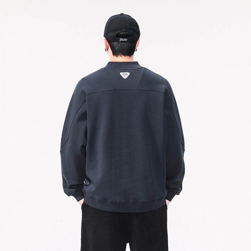 Heavyweight Half Zip Crewneck Sweatshirt Loos