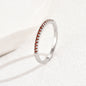 Micro-inlaid Zircon Ring Female Niche