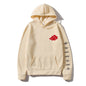 Japanese cloud print pullover hoodie oversized