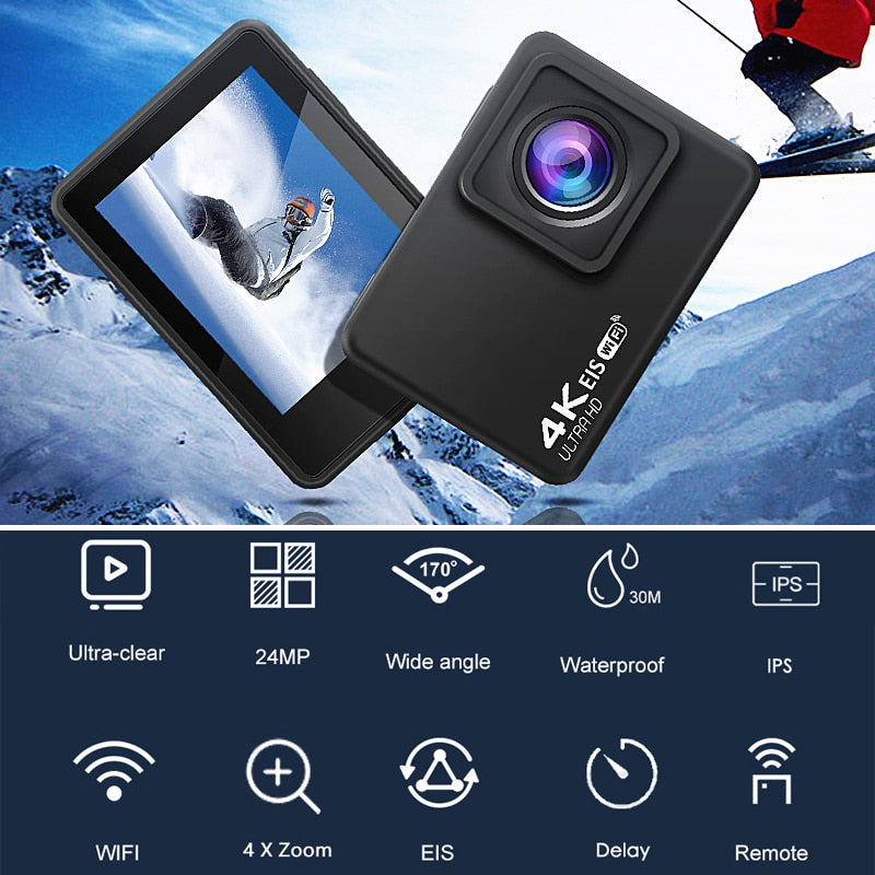 H10 EIS Anti-shake Action Camera Ultra HD 4K / 60fps