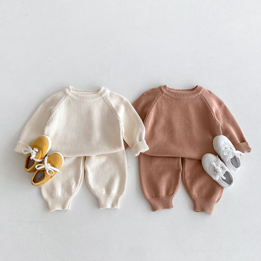 Baby Pullover Raglan L/S Top And Trousers