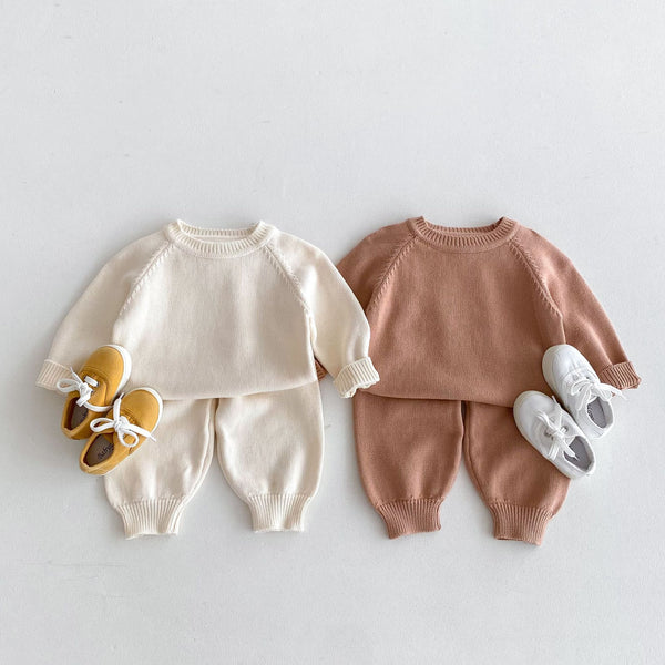 Baby Pullover Raglan L/S Top And Trousers