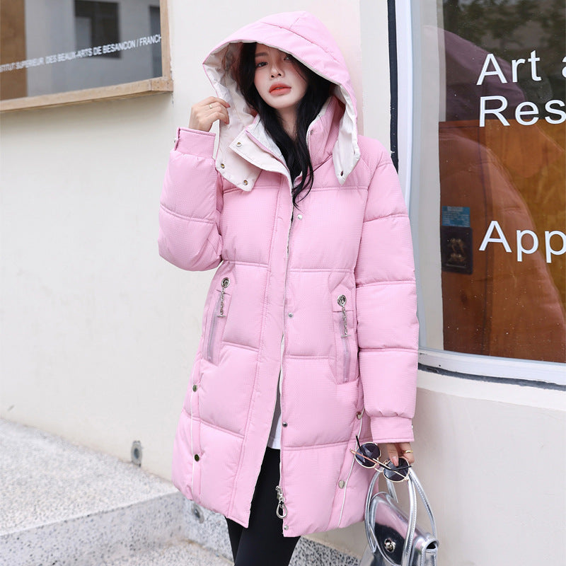 Women's down Coat Mid-length Thickened