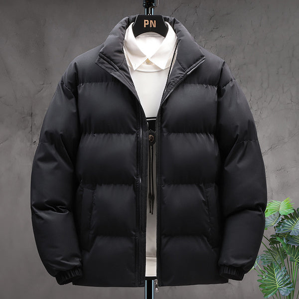 Mens Stand-collar Warm Plus Velvet Jacket - Stuffs & Savers