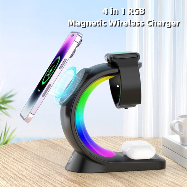 4-in-1 Magnetic Charger with Ambient Light