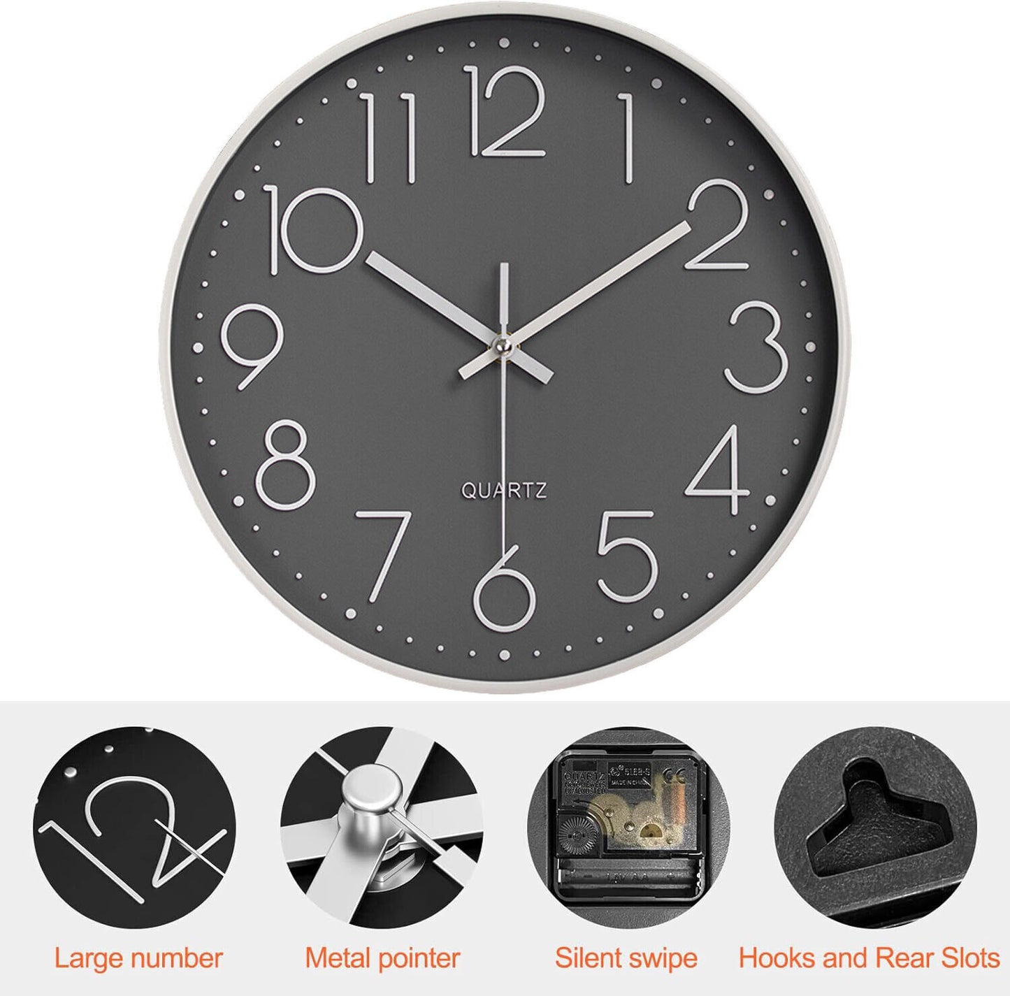 Silent Non Ticking Clock