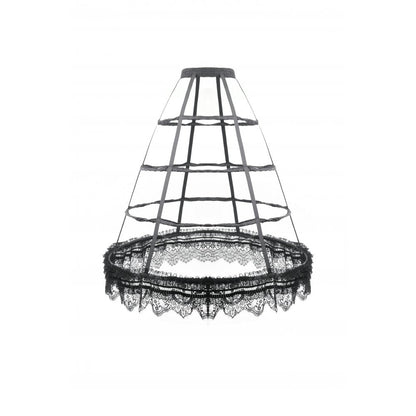 Jupe cerceau gothique Dark in Love avec dentelle noire