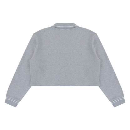 Women's Crop Collared Sweatshirt 410GSM