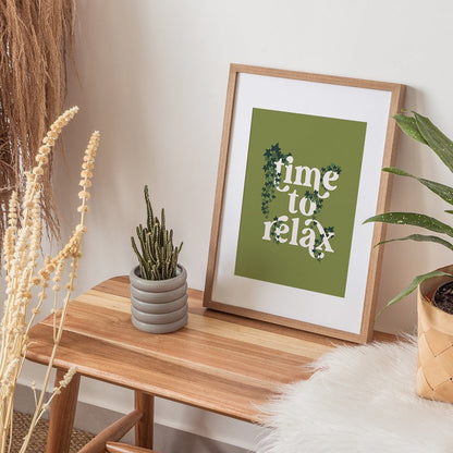 TIME TO RELAX PRINT