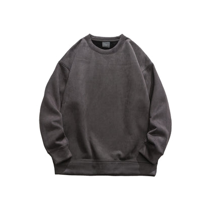 Suede Hooded Sweater