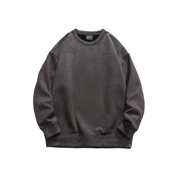 Suede Hooded Sweater