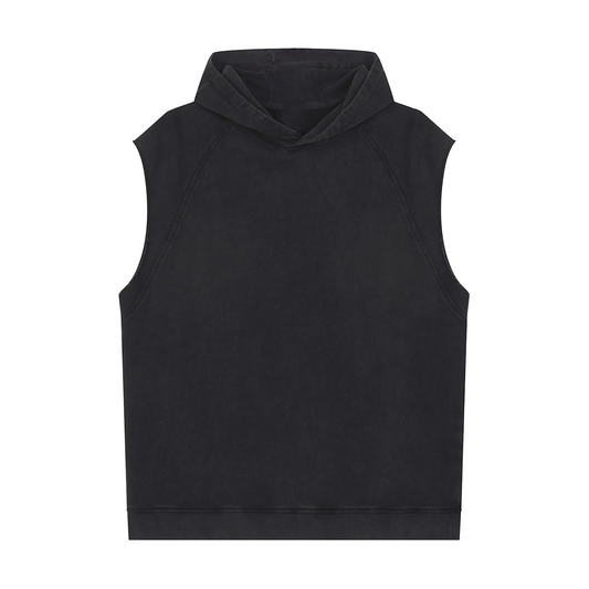 Waran Snow Washed Sleeveless Hoodie 320GSM