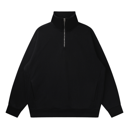 Waran Quarter-Zip Drop Shoulder Sweatshirt