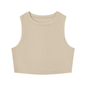 Women's Tight Crewneck Crop Tank Top