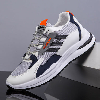 Nouvelles baskets pour hommes, maille tissée respirante, chaussures de course décontractées