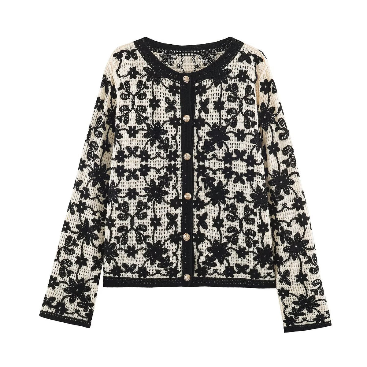 Round neck long sleeved shirt