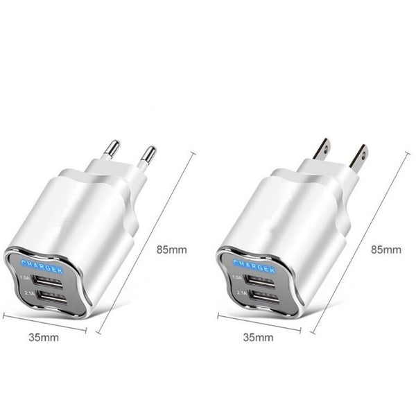 Dual-Port 5V 2.1A USB Wall Charger