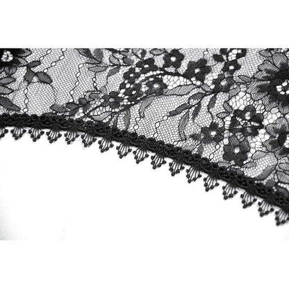 Dark In Love Gothic Deep-V Lace Bell Sleeve Cape