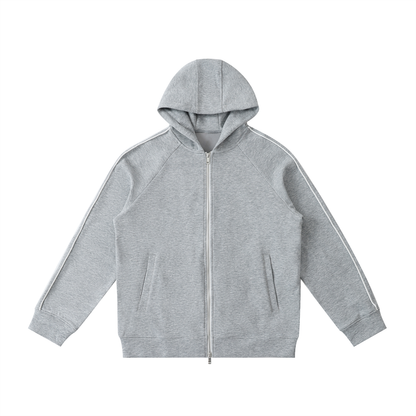 Waran Heavyweight Raglan Sleeve Zip Hoodie