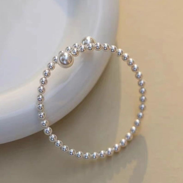 Bracelet vintage de perles de luxe léger pour femme