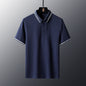 Anti-wrinkle Breathable Turn-down Collar Solid-color Shirt