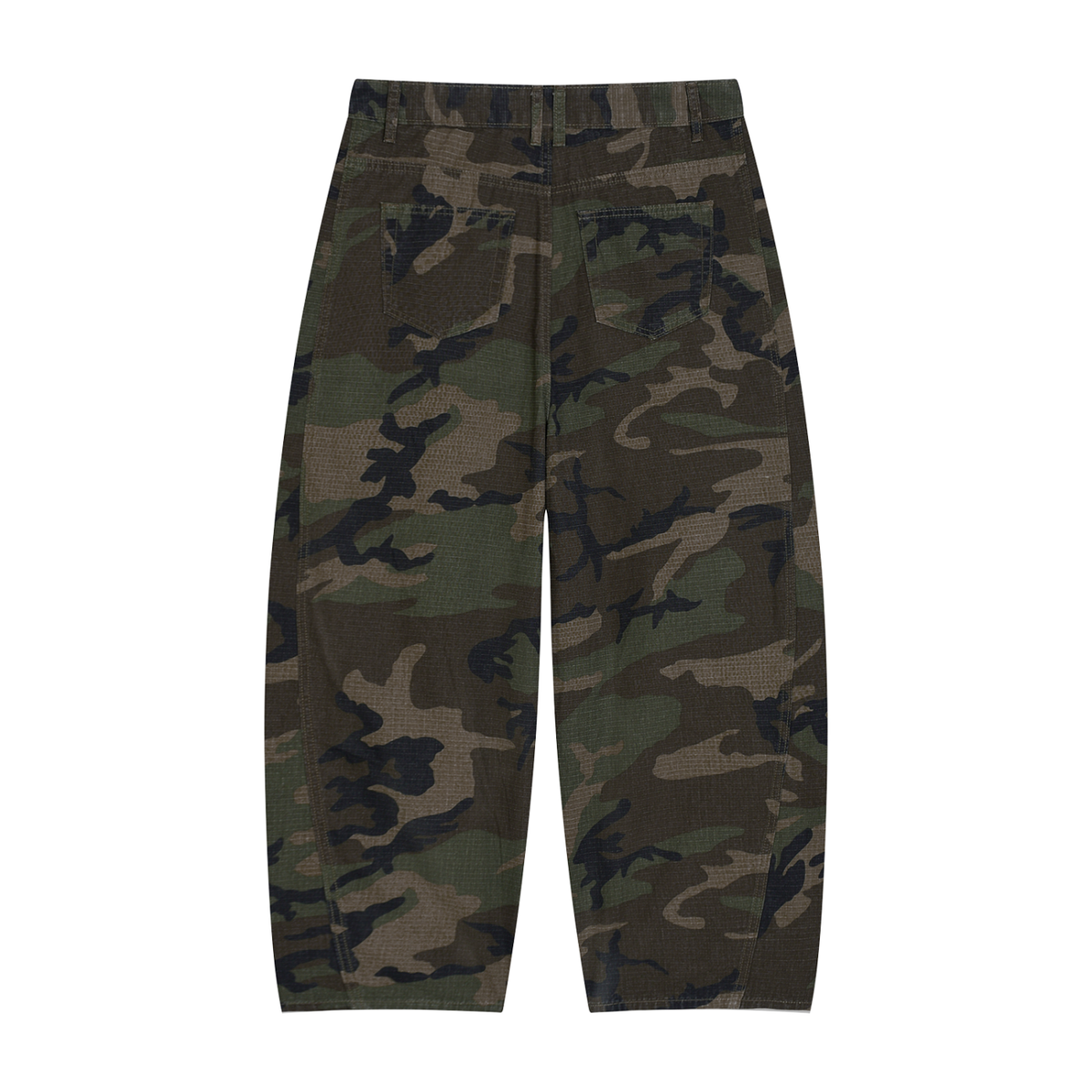 Men's Camo Barrel Leg Cargo Pants 200GSM