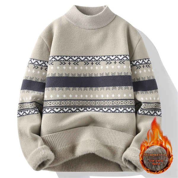 Pull en velours une pièce pour homme hiver