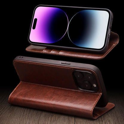 Leather flip protective phone case