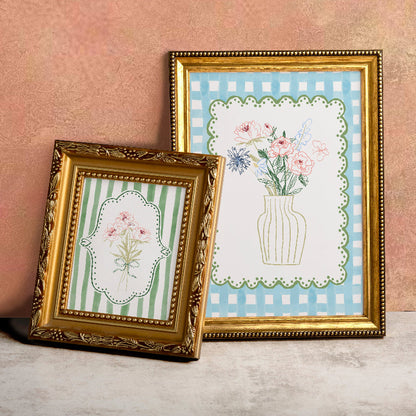 WILDFLOWER DOODLE STRIPE PRINT