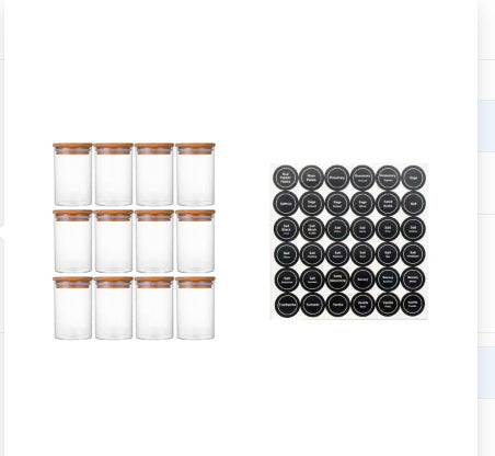 Borosilicate Sealed Glass Storage Tank Kitchen Household