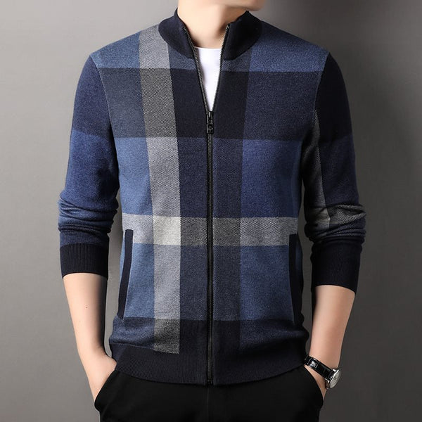 Mens Striped Knitted Cardigan - Stuffs & Savers