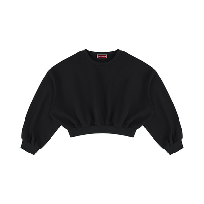 Women's Boxy Cropped Crewneck Sweatshirt