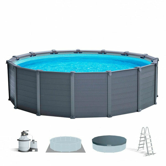 Circular Pool with Filtering System Intex 478 x 124 cm 16.500 l Circular