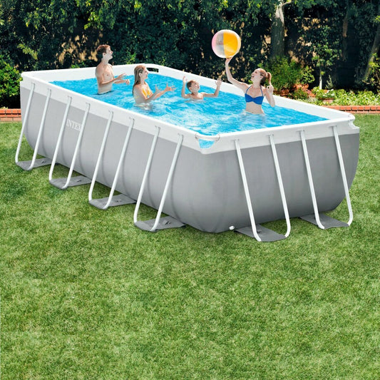 Removable pool Intex Prism Frame 488 x 244 x 107 cm 10.874 l Grey
