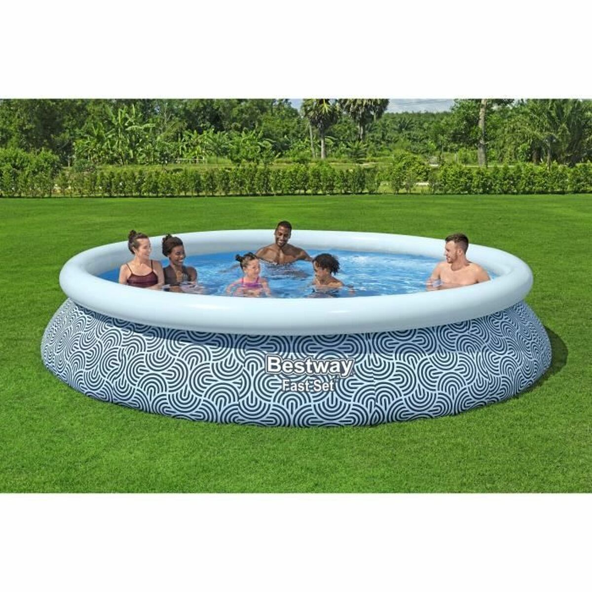 Inflatable pool Bestway Blue 396 x 84 cm