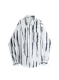 Women's Striped Long Sleeve Polo Shirt